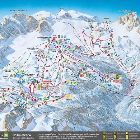 Almappartement Nassfeld- Sonnenalpe アパート ゾンネンアルペ・ナスフェルト